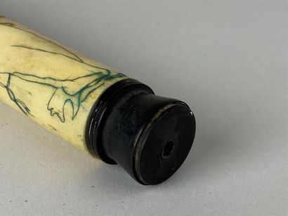 CHINE, fin XIXe-début XXe.
Pipe à opium en...