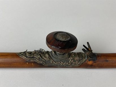 CHINE, fin XIXe-début XXe.
Pipe à opium en...