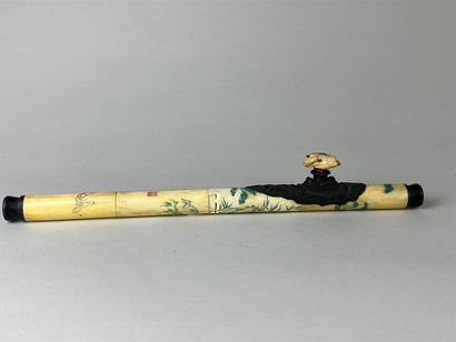 CHINE, fin XIXe-début XXe.
Pipe à opium en...