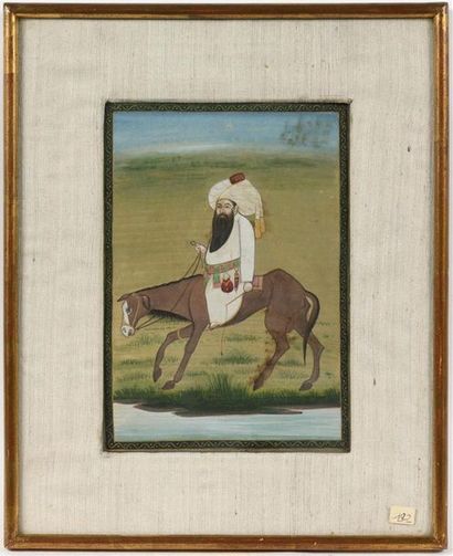 INDE DU NORD, RAJASTHAN, début XXe.
Portrait...