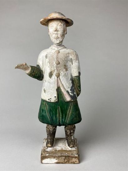 CHINE, dynastie Ming, XVIIe.
Statuette de...