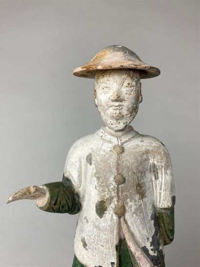 CHINE, dynastie Ming, XVIIe.
Statuette de...