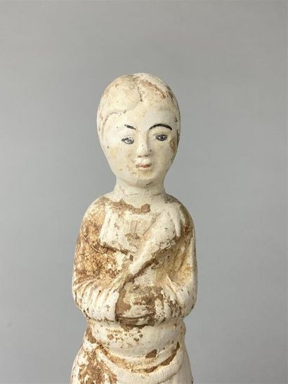 CHINE, dynastie Tang (618-907).
Statuette...