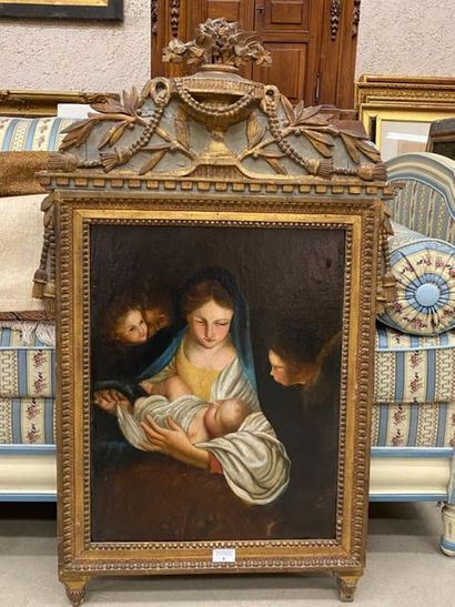 Édouard CASTRE (XIXe).
Vierge à l'Enfant...