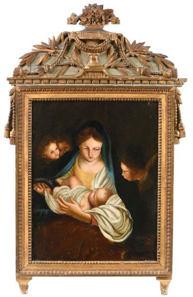 Édouard CASTRE (XIXe).
Vierge à l'Enfant...