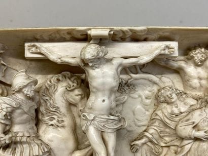 Allemagne du Sud, fin XVIIe.
La Crucifixion...