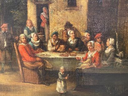 École flamande XVIIIe, suiveur de David TENIERS...