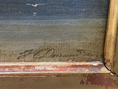 Jean-Baptiste Henri DURAND-BRAGER (1814-1879).
Marine.
Huile...