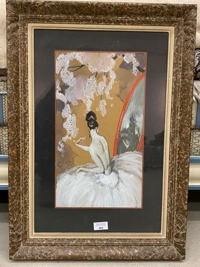 Jean Gabriel DOMERGUE (1889-1962).
Élégante...