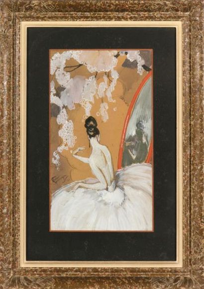 Jean Gabriel DOMERGUE (1889-1962).
Élégante...