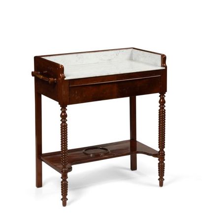 Petite table de toilette rectangulaire en...