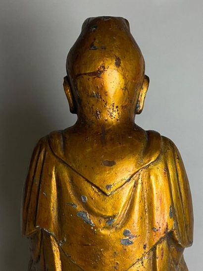 CHINE DU SUD, fin XIXe. 
Statue de bouddha...