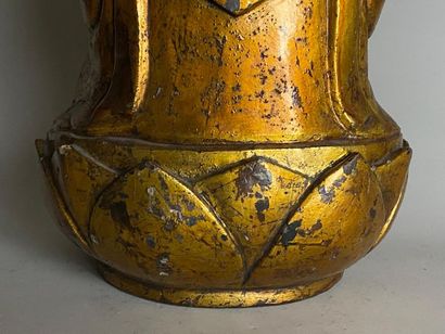 CHINE DU SUD, fin XIXe. 
Statue de bouddha...