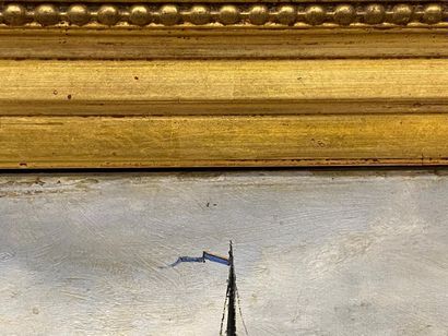 Émile Louis VERNIER (1829-1887).
Bateau fluvial...