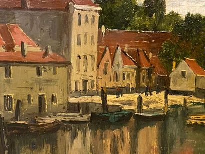 Émile Louis VERNIER (1829-1887).
Bateau fluvial...