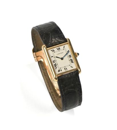 CARTIER.
Montre-bracelet d'homme modèle 