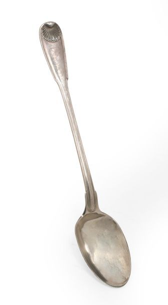 Cuillère à ragoût en argent, la spatule à...