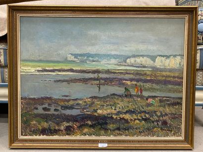 Albert MALET (1905-1986).
La pêche à pied...