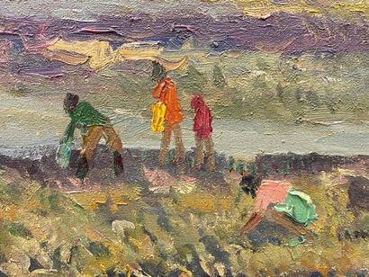 Albert MALET (1905-1986).
La pêche à pied...