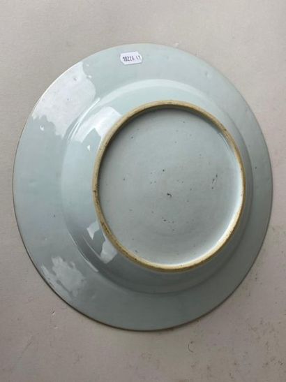 CHINE, XVIIIe.
Assiette en porcelaine Imari...