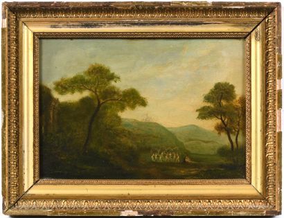 École française vers 1820.
La Danse des Nymphes.
Huile...