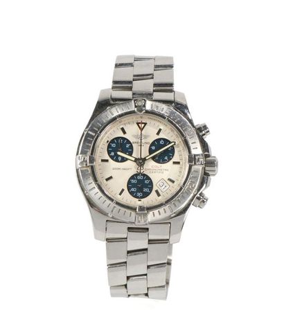 BREITLING.
Montre-chronographe en acier modèle...