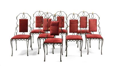 Gilbert POILLERAT (1902-1988).
Mobilier de...