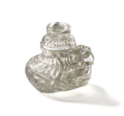 CHINE, début XIXe.
Brule-parfum couvert en...