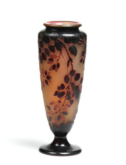 Émile GALLÉ (1846-1904).
Important vase sur...