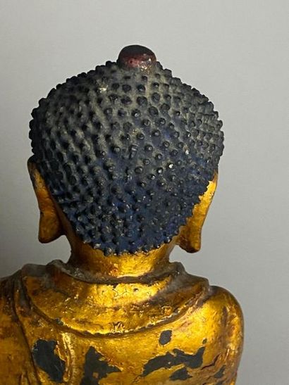 CHINE DU SUD, début XXe.
Statuette de bouddha...