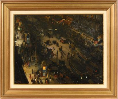 André DEVAMBEZ (1867-1943).
Nuit sur les...