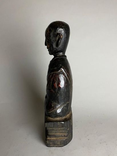 CHINE ou ASIE DU SUD-EST, XIXe.
Statuette...