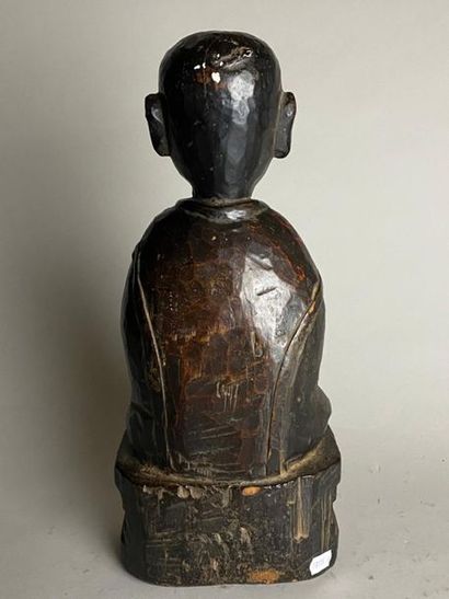 CHINE ou ASIE DU SUD-EST, XIXe.
Statuette...