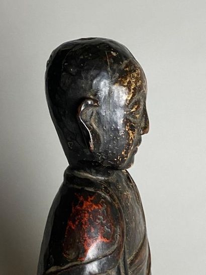 CHINE ou ASIE DU SUD-EST, XIXe.
Statuette...