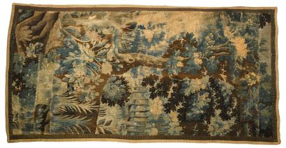 AUBUSSON, XVIIIe.
Fragment de tapisserie...