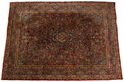 Important tapis d'Orient rectangulaire en...
