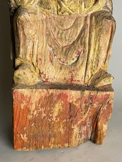 CHINE, fin XIXe.
Statuette de dignitaire...
