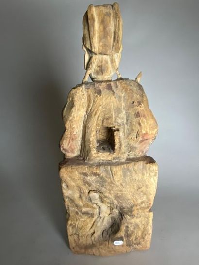 CHINE, fin XIXe.
Statuette de dignitaire...