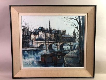Didier GRANDT (1934-). Paris, Quai de Seine,...