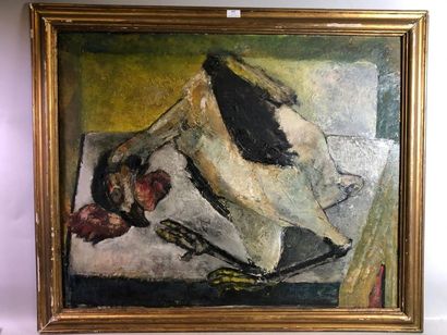 Bernard LORJOU (1908-1986). La pintade.
Huile...