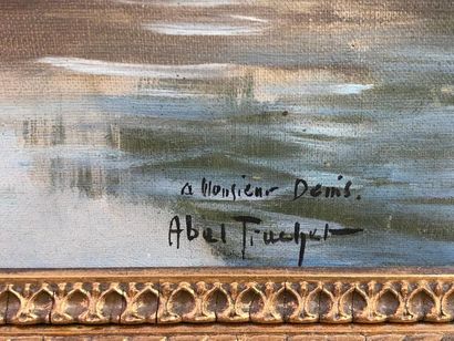 Abel TRUCHET (1957-1918). Le lavoir.
Huile...