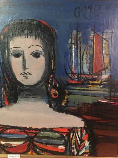 Emeric GOMERY (1902-1969). La Nation.
Huile...