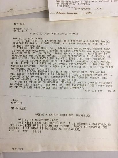 France, XXème.
Souvenirs du Général De Gaulle.
-...