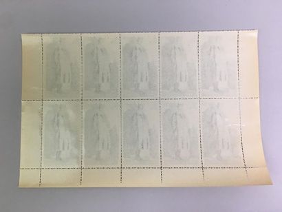 France 1939-45.
Planche de 10 vignettes prisonniers...