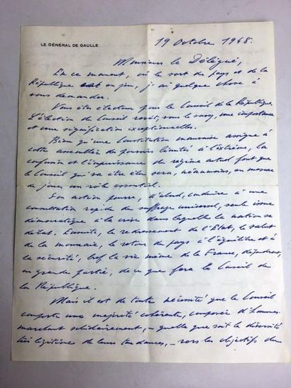 France, XXème.
Souvenirs du Général De Gaulle.
-...