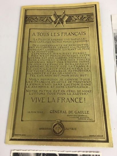 France, XXème.
Souvenirs du Général De Gaulle.
-...