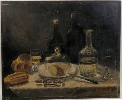 B. ESNAULT (XIXe).

La cloche de fromage.

Huile...