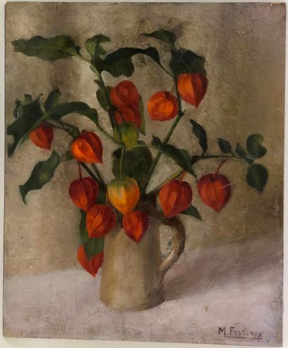 Marthe FASSIAUX (XXe.)

Physalis.

Huile...