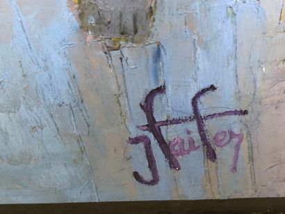 J. FAIFER XXth-XXIst.

Life in blue.

Oil...