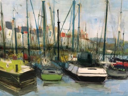 Jacques VOYET (1927-2010)

Boats in the port.

Oil...